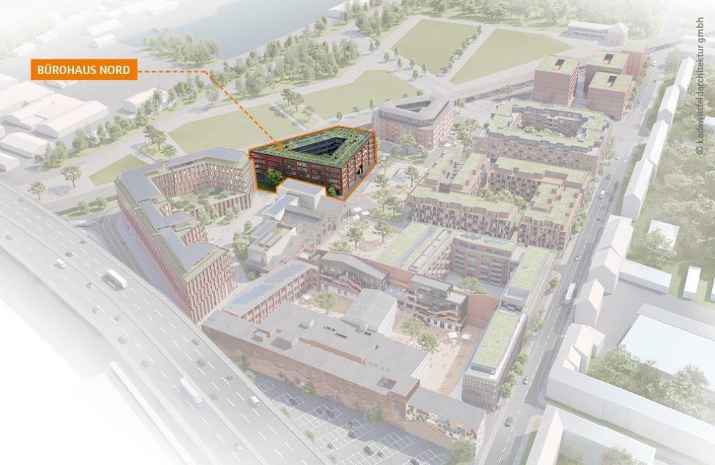 Bürohaus in Köln Nord mieten - Cologneo Campus Köln Übersichtskarte Standort Bürohaus Nord auf dem Areal