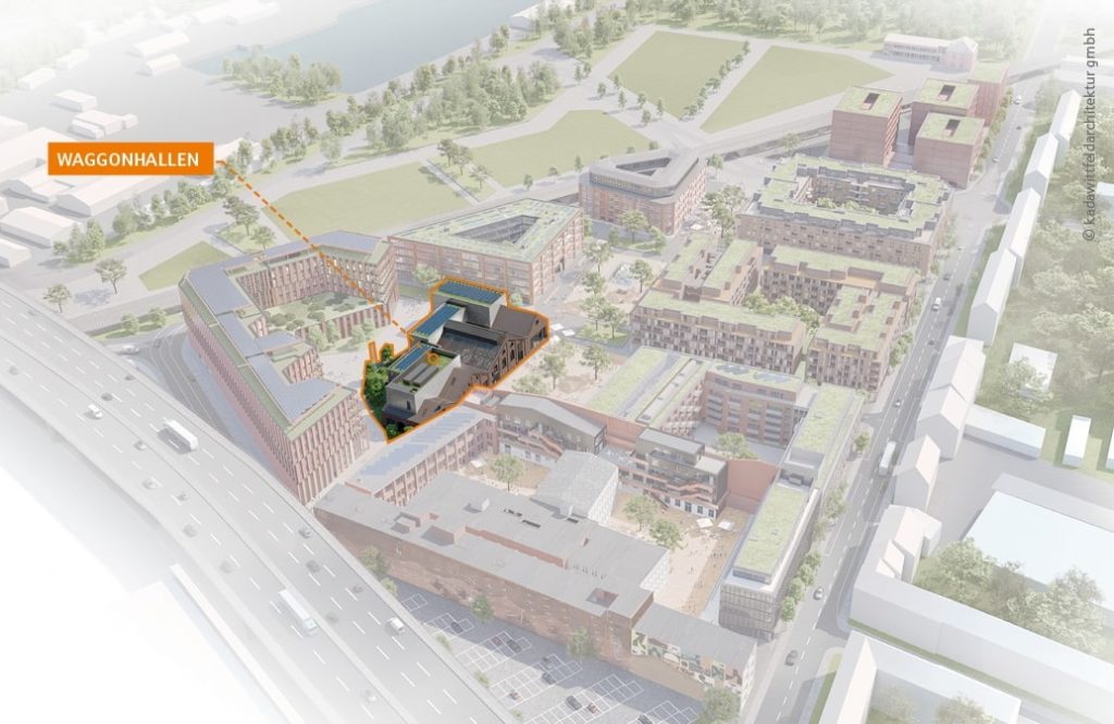 Cologneo Campus Köln Übersichtskarte Standort Waggonhalle auf dem Areal