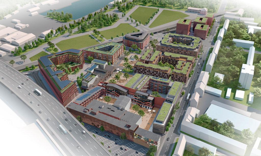 Büro mieten in Köln Mülheim - Cologneo Campus Köln Mühlheim - Masterplan Gelände Übersichtsplan Wuppertaler Schwebebahn Büro mieten
